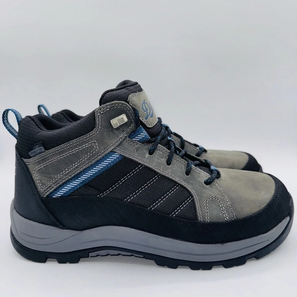 Danner‎ Riverside Boots Men's Size 9 D Gray Waterproof Leather Steel Toe